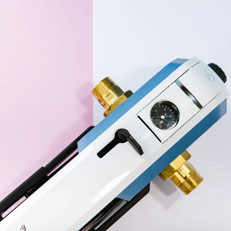 whole house water filtration system installed at home water entry point