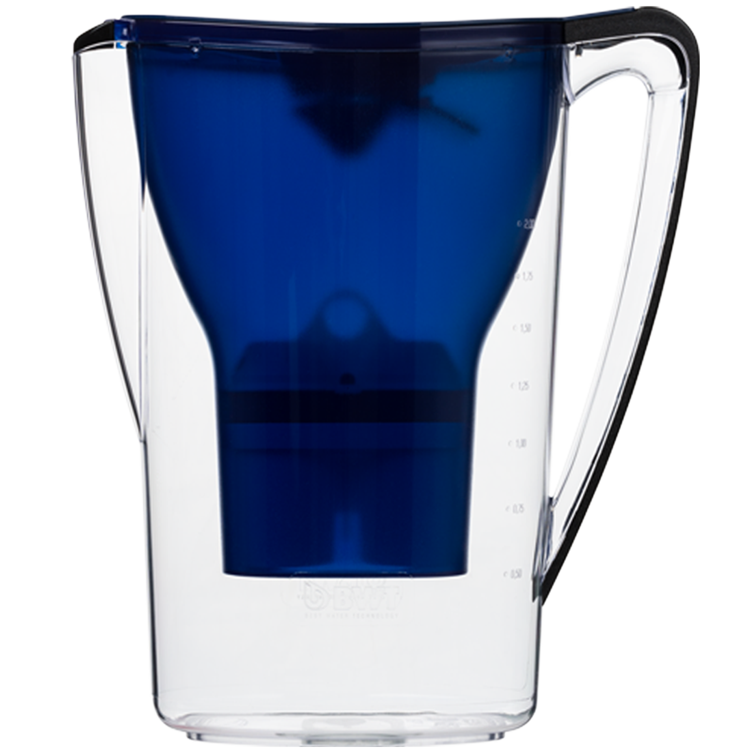 BWT blue water filter pitcher side view 2.7L