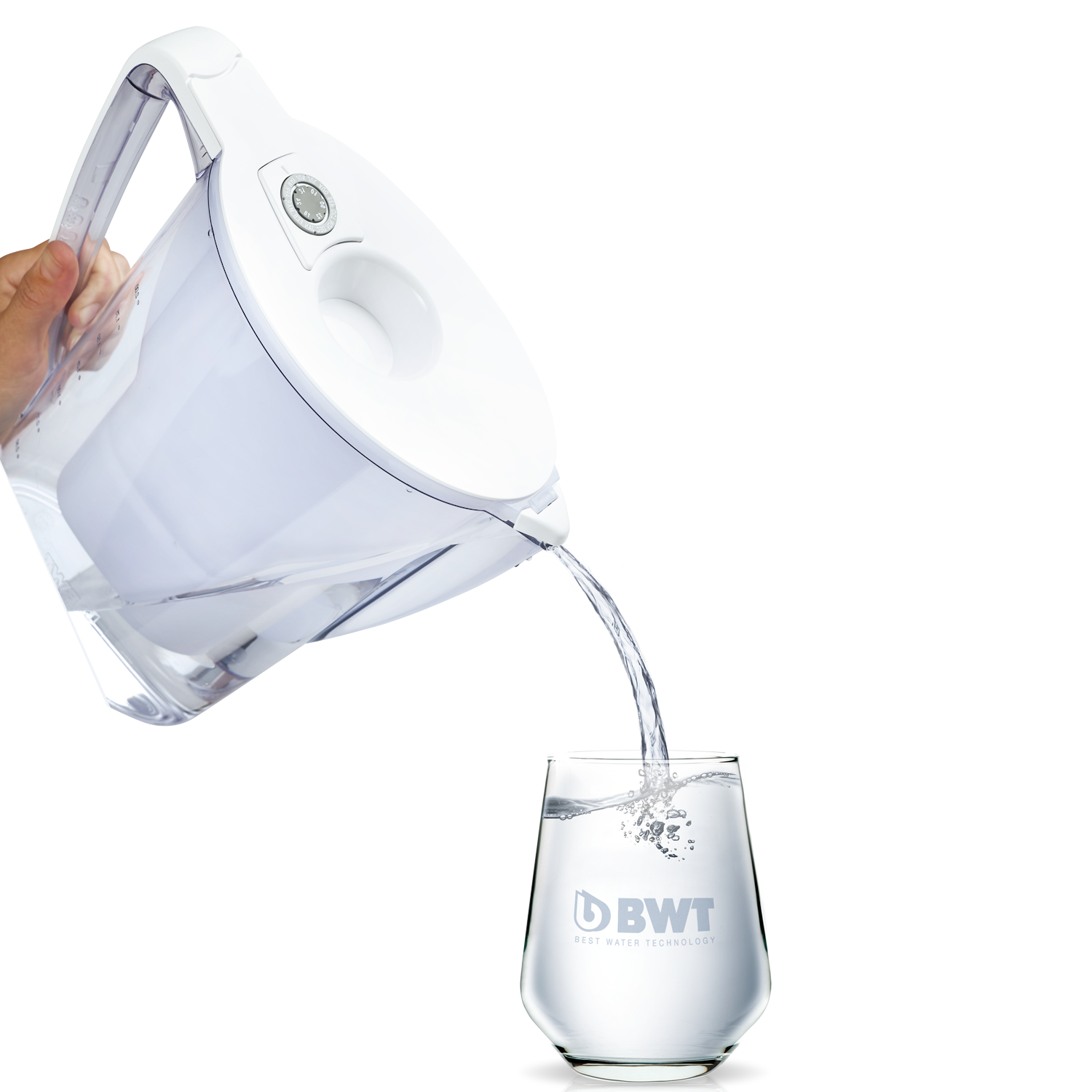 BWT white water filter pitcher side view 2.7L